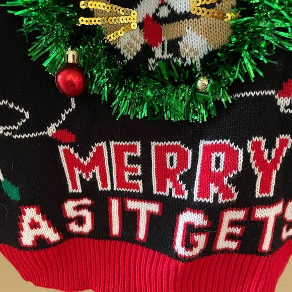 No Boundaries Juniors This Is As Merry As It Gets Christmas Grumpy Cat Sweater - Picture 6 of 14
